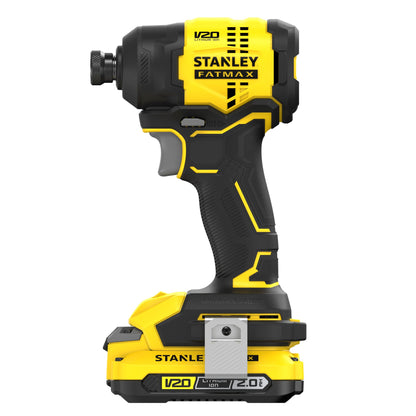 Aparafusador de Impacto BRUSHLESS V20 Li-Ion 18V 170Nm, porta-pontas 1/4' (6,35mm), 1 velocidade 0-2.800 rpm, 3,500 ipm. Inclui 1 bateria de Li-Ion 2Ah, carregador de 1,25A e mala ProStack. - STANLEY (SFMCF811D1T-QW) - vista 2