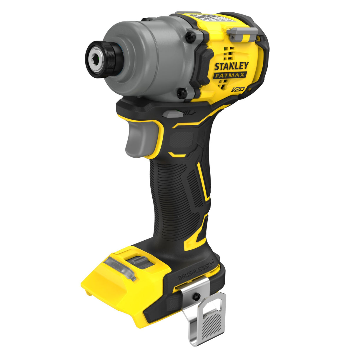 Aparafusador de Impacto BRUSHLESS V20 Li-Ion 18V 203Nm, porta-pontas 1/4' (6,35mm), 3 velocidades variáveis 1400, 2400, 3200 rpm, 4200 ipm. Sem carregador/bateria - STANLEY (SFMCF830B-XJ) - vista 1