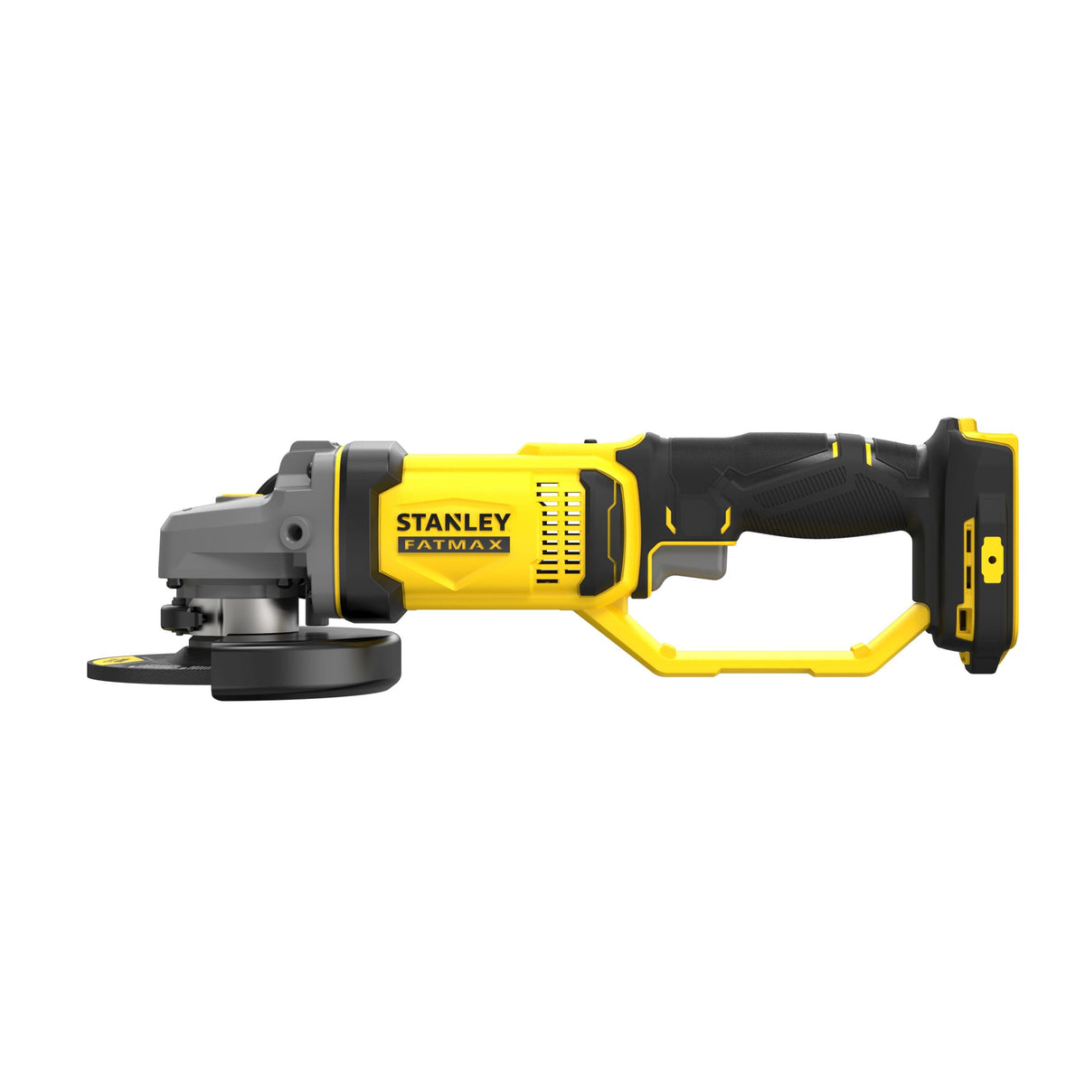 Rebarbadora V20 18 V, disco 125 mm, 9.000 rpm, rosca M14, arranque suave e interruptor com bloqueio de segurança. Inclui punho lateral e chave de disco. Sem bateria nem carregador - STANLEY (SFMCG400B-XJ) - vista 2
