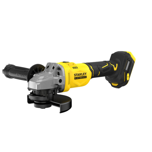 Rebarbadora BRUSHLESS V20 Li-Ion 18V 125mm, velocidade 8.500 rpm, travão eletrónico, interrutor deslizante. Inclui punho lateral, chave para disco. Sem carregador/bateria. - STANLEY (SFMCG710B-XJ) - vista 1