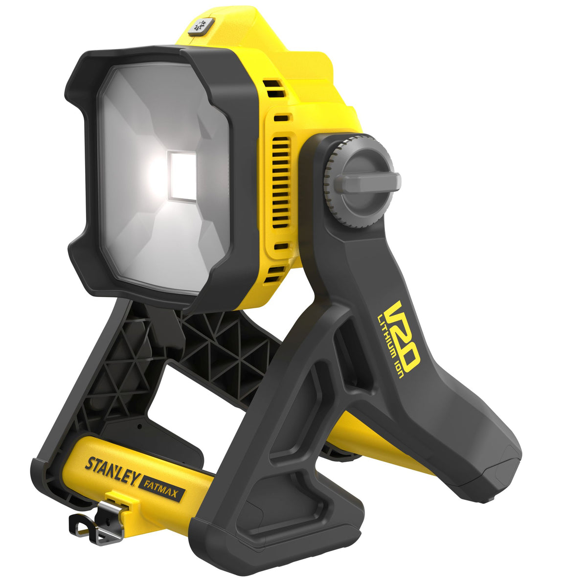 Luz de Área V20 Li-Ion 18V, 2 configurações de intensidade: 1.825 lúmenes em alta/650 lúmenes em baixa, rosca para tripé. Sem carregador/bateria - STANLEY (SFMCL030B-XJ) - vista 1