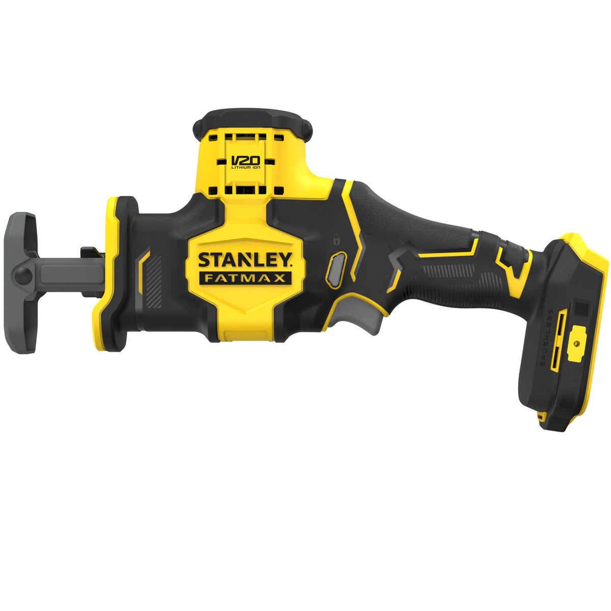 Mini-Serra Sabre BRUSHLESS V20 Li-Ion 18V, velocidade 0 - 2.800 cpm, dimensão do golpe 19mm. Sem carregador/bateria. - STANLEY (SFMCS305B-XJ) - vista 2