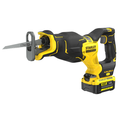 Serra Sabre BRUSHLESS V20 Li-Ion 18V, 2 velocidades 0 - 2.300/3.200 cpm, dimensão do golpe 28,5mm,com braçadeira de ramo. Inclui 1 bateria Li-Ion 4Ah, carregador 2A e mala ProStack. - STANLEY (SFMCS311M1T-QW) - vista 1