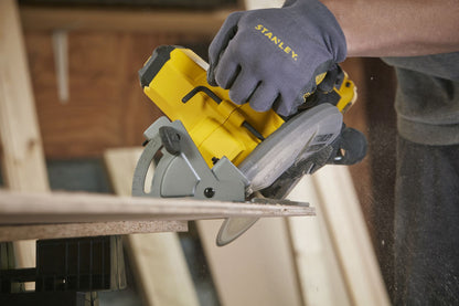 Serra Circular V20 Li-Ion 18V Ø165mm, velocidade 4.000 rpm, profundidade de corte 54mm. Inclui 1 disco TCT 18T Ø165 x 16mm. Sem carregador/bateria - STANLEY (SFMCS500B-XJ) - vista 4
