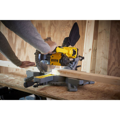 Serra de Esquadria V20 18 V, disco Ø190 mm (furo 16 mm), 3.800 rpm, corte por sombra, bisel 0–47°, profundidade 90 mm, largura 216 mm. Inclui disco TCT 40 dentes, bateria 4 Ah e carregador 2 A - STANLEY (SFMCS701M1-QW) - vista 3