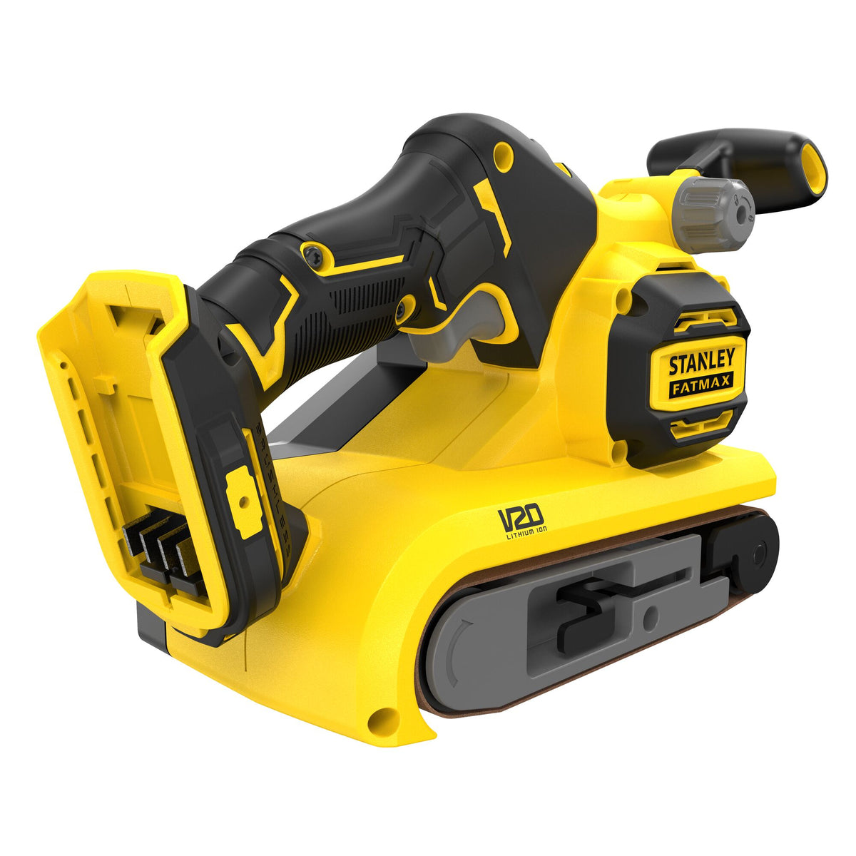 Lixadora de Rolos BRUSHLESS V20 Li-Ion 18V, velocidade variável 180 - 280 m/min, tamanho da cinta 75 x 475 mm. Sem carregador/bateria - STANLEY (SFMCW223B-XJ) - vista 2