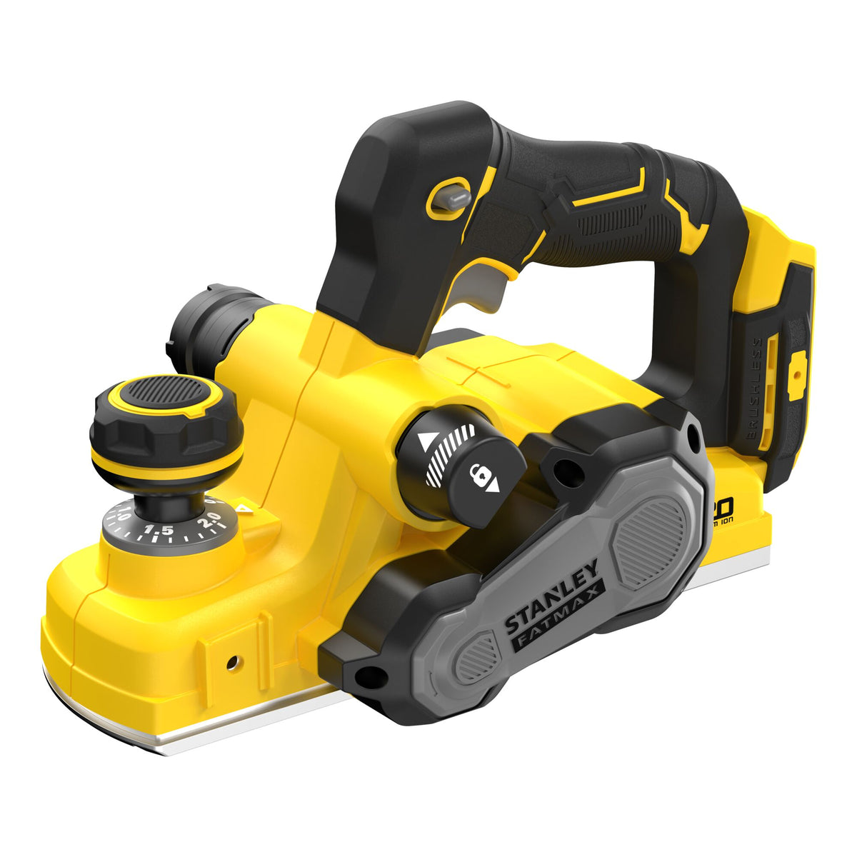 Plaina BRUSHLESS V20 Li-Ion 18V, velocidade 15.000 rpm, 30,000 cortes/min. Sem carregador/bateria. - STANLEY (SFMCW300B-XJ) - vista 1