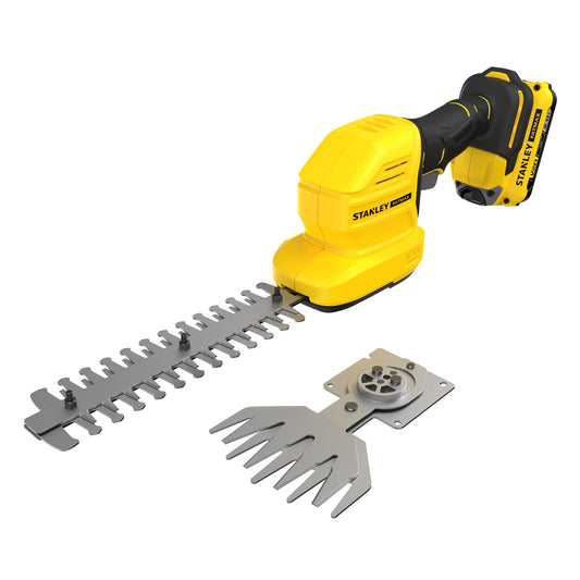 Kit Tesoura Corta-Relvas + Corta-Sebes V20 Li-Ion 18V com 1 bateria 2Ah - STANLEY (STCSS20D1-QW) - vista 1