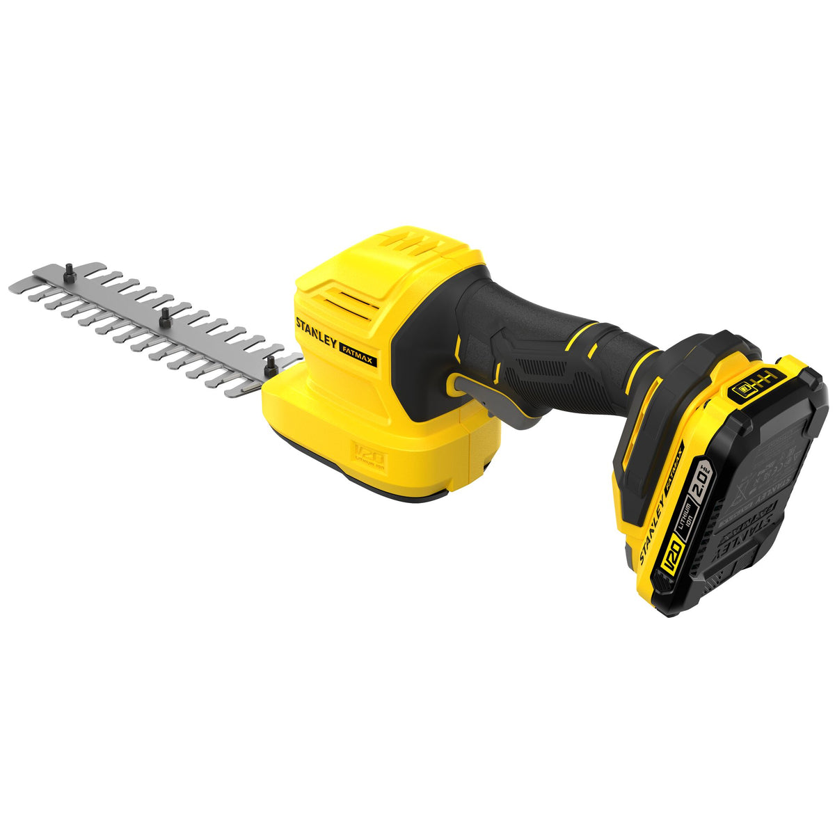 Kit Tesoura Corta-Relvas + Corta-Sebes V20 Li-Ion 18V com 1 bateria 2Ah - STANLEY (STCSS20D1-QW) - vista 2