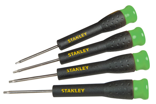 conjunto chaves de fenda precisão torx® - 4 peças - stanley (stht0-62630) - stht0-62630