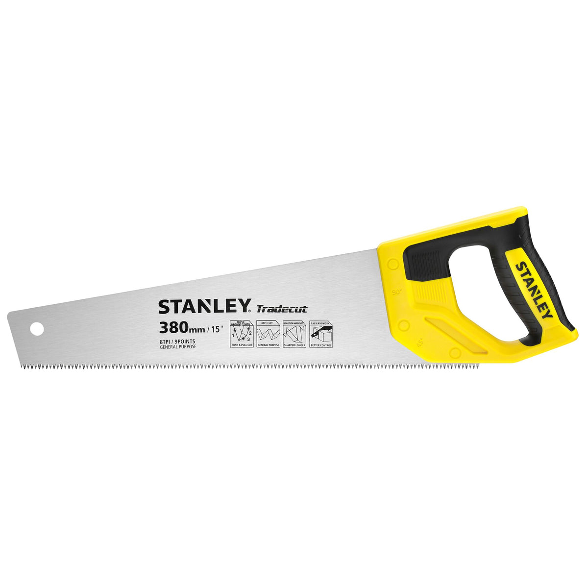 serrote tradecut™ 380mm/15" 8tpi - stanley (stht20348-1) - stht20348-1