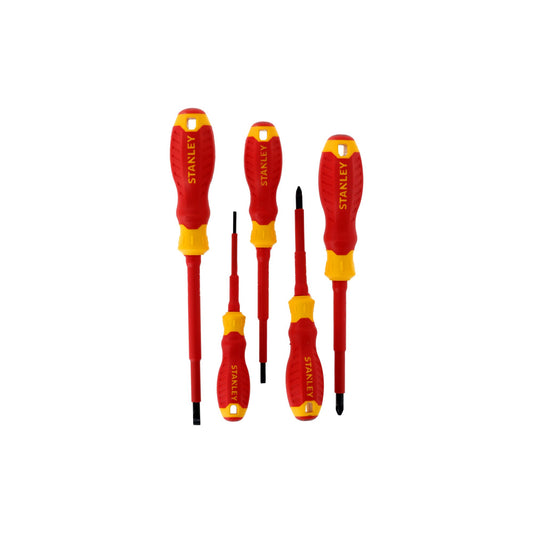 Conjunto Chaves de Fenda Eletricista Isolado 1000v FATMAX® Pozidriv/Plano - 5 Peças - STANLEY (STHT65556-0) - vista 1