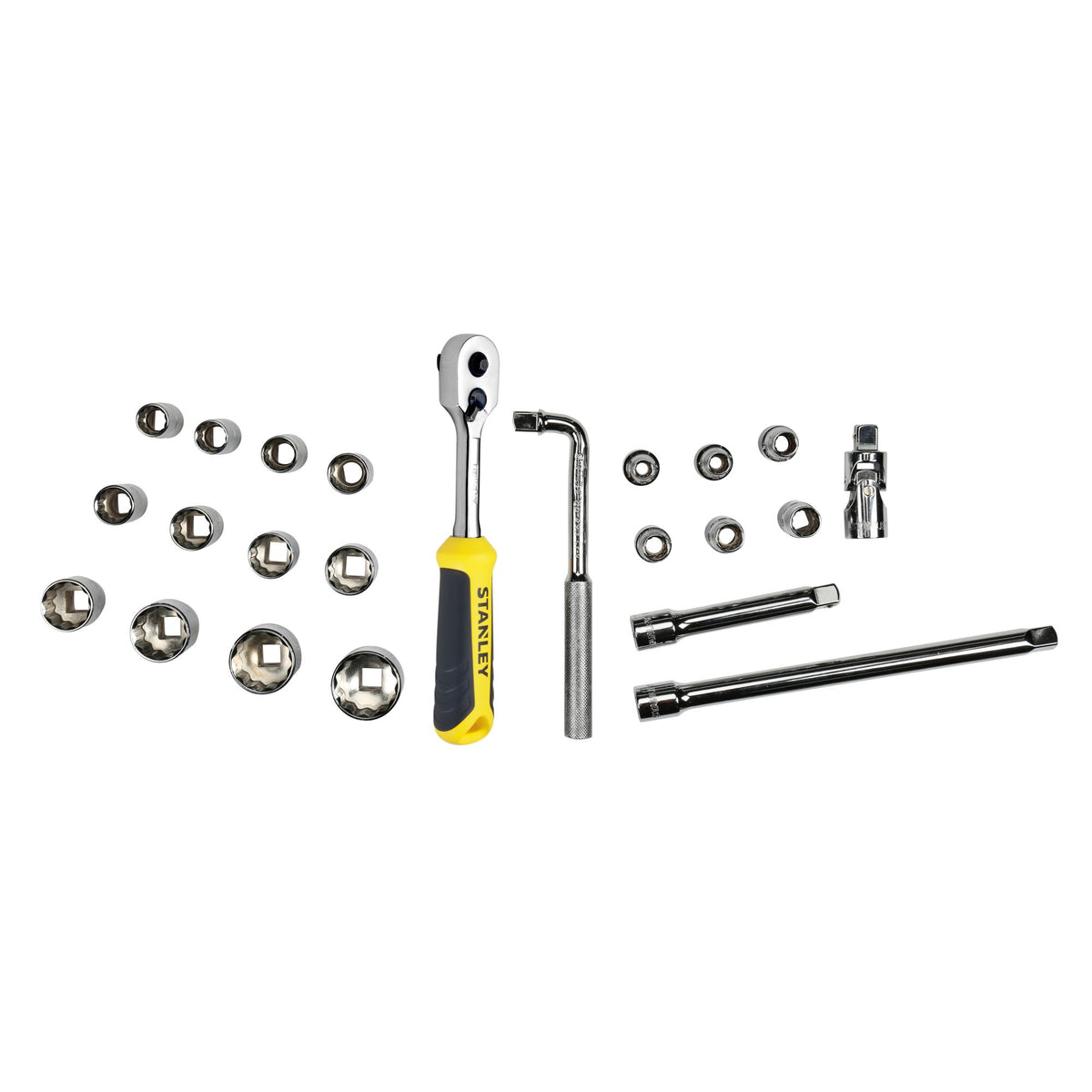 Módulo de Mecânica Métrica TRANSMODULE SYSTEM™ 1/2' Chaves de Caixa - 23 Peças - 6 Pontas - STANLEY (STMT1-74173) - vista 1