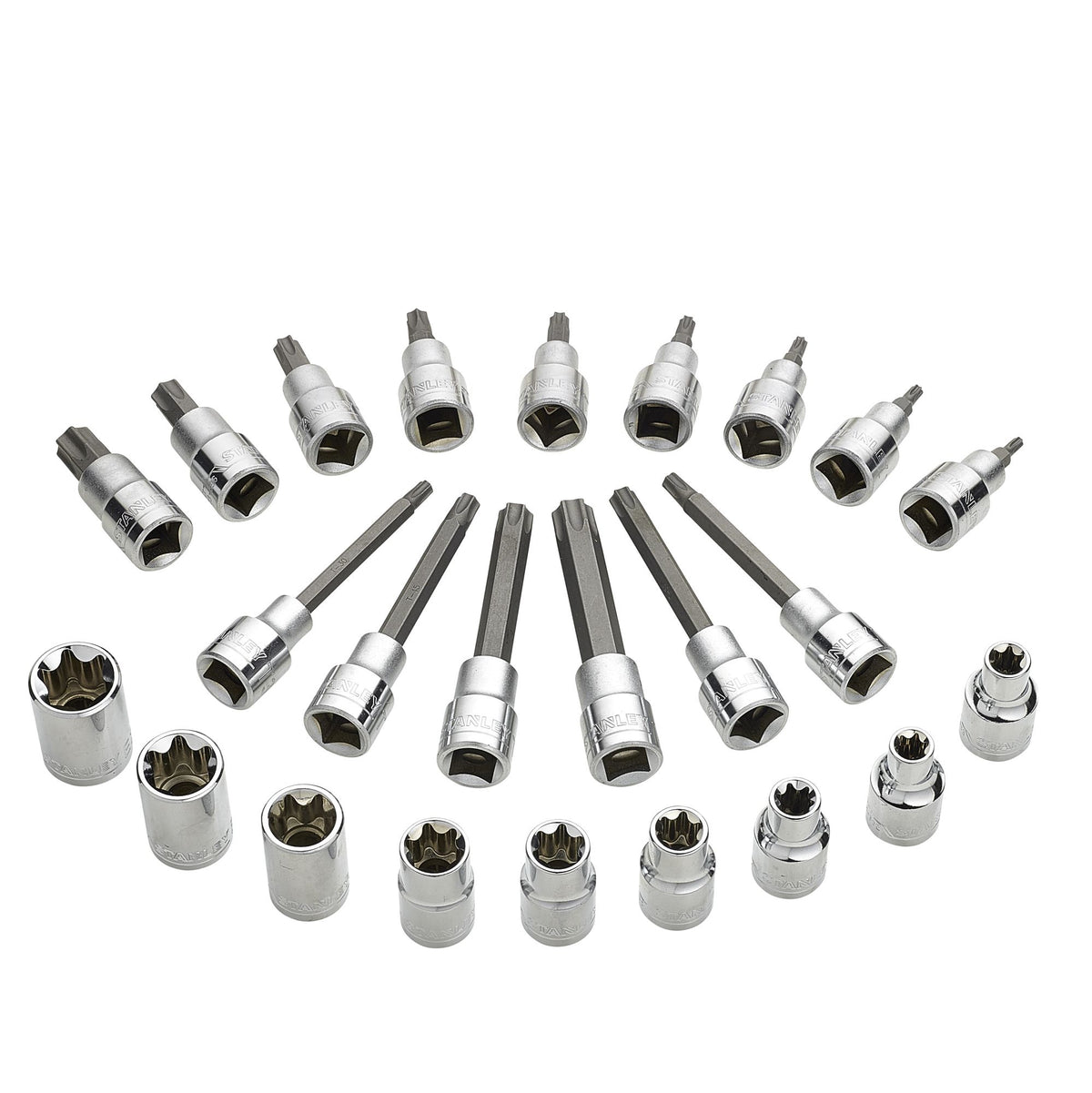 Módulo de Mecânica Métrica TRANSMODULE SYSTEM™ 1/2' Chaves de Caixa - 24 Peças - 24 Pontas - STANLEY (STMT1-74176) - vista 1