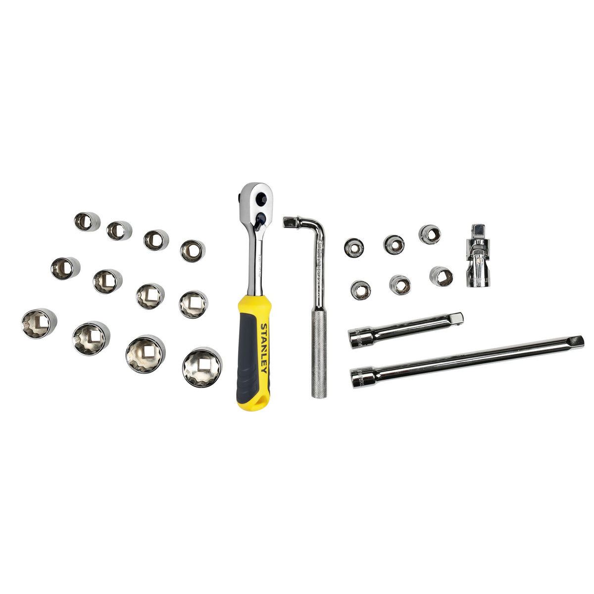 Módulo de Mecânica Métrica TRANSMODULE SYSTEM™ 1/2' Chaves de Caixa - 23 Peças - 12 Pontas - STANLEY (STMT1-74726) - vista 1
