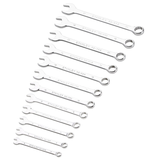 conjunto de chaves combinadas - 12 peças - stanley (stmt82843-0) - stmt82843-0