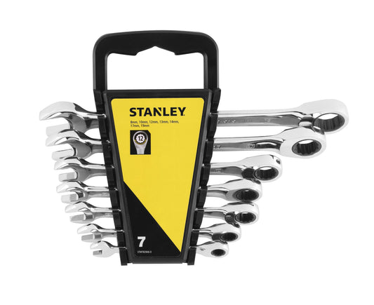 conjunto de chaves de roquete combinadas - 7 peças - stanley (stmt82846-0) - stmt82846-0