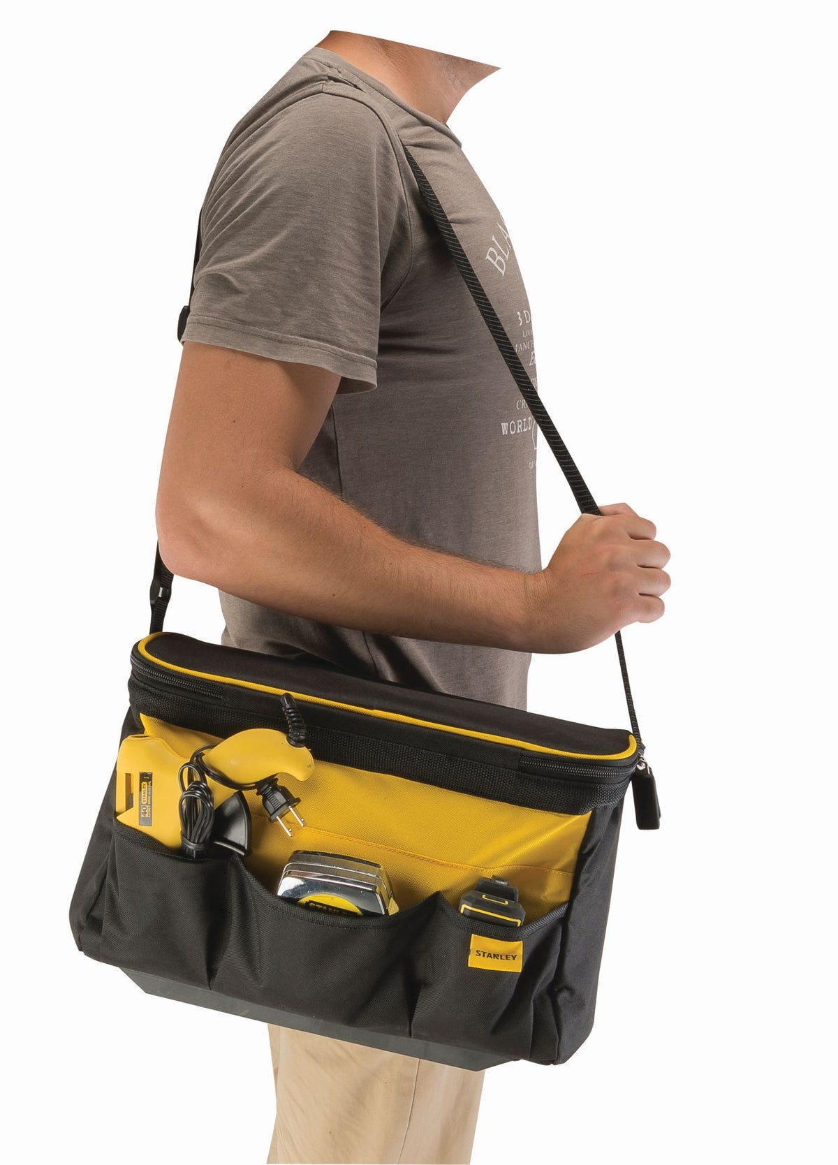 bolsa ferramentas profunda com tampa - 14"/35cm - stanley (stst1-73615) - stst1-73615
