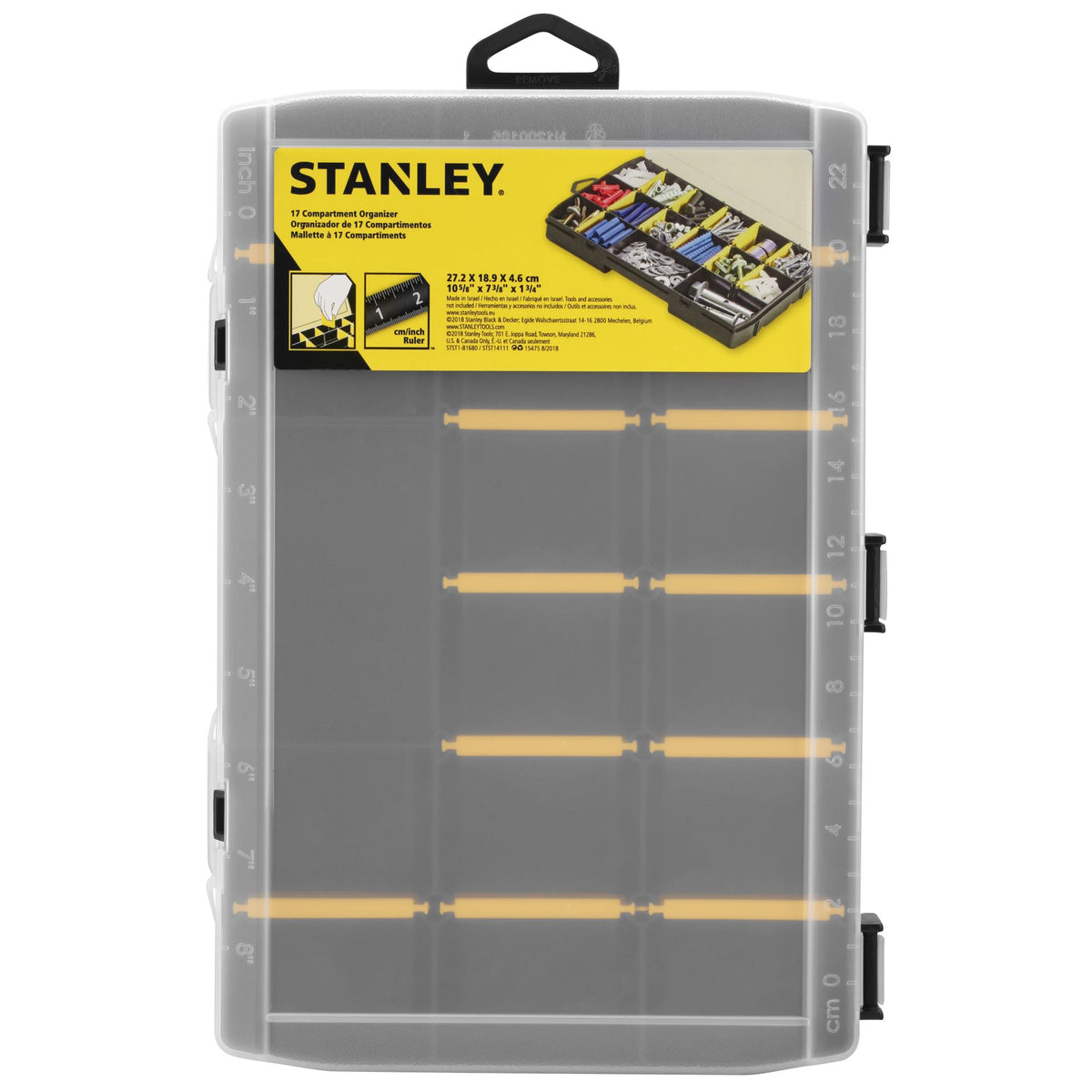 organizador essential™ 17 compartimentos - 11" /28cm - stanley (stst81680-1) - stst81680-1